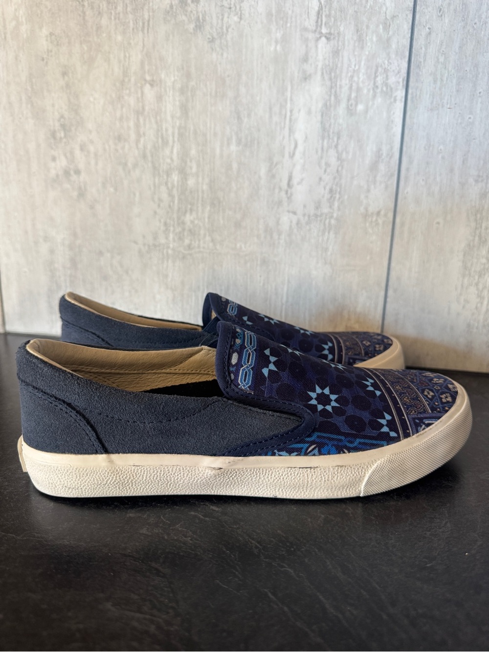 Inkkas | blue southwestern pattern loafers | 6